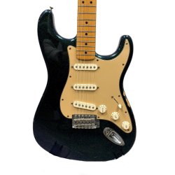 USED) Fender Limited Edition Stratocaster Flip Flop Green/Blue Sparkle 2004